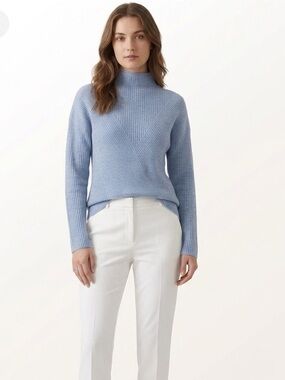 Powder Blue Mockneck Sweater Size Extra Small
